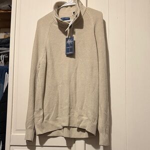 Tommy Bahama Men's Cream Turtleneck Sweater